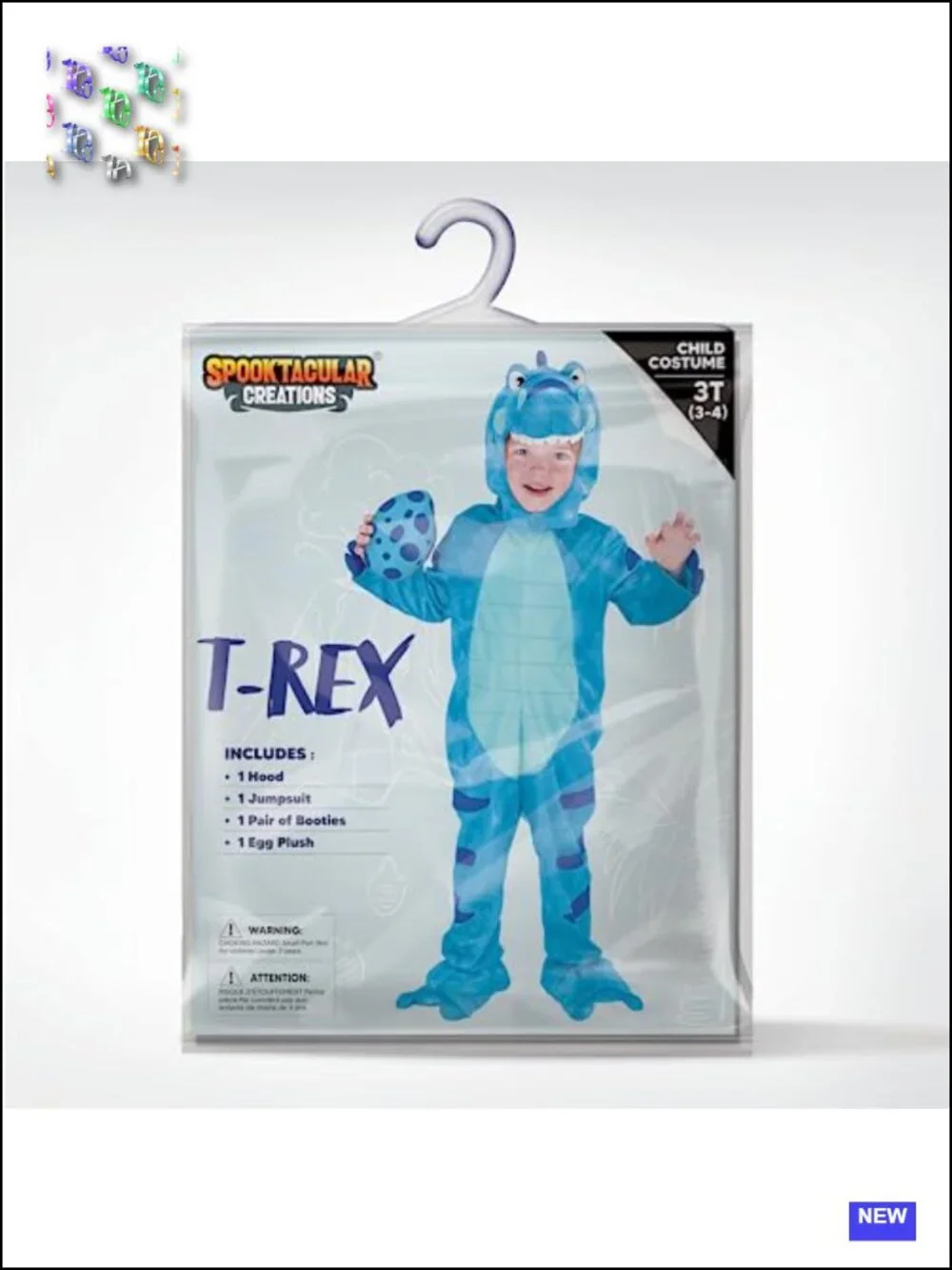 Toddler T-Rex Dinosaur Costume with Hood and Egg